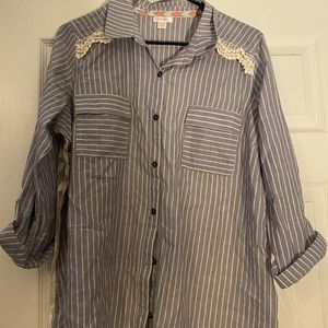 Lacy button up shirt